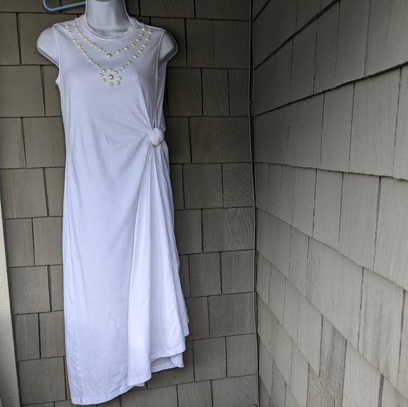 Rosie Assoulin Knotted Tee Dress - Picture 2 of 7